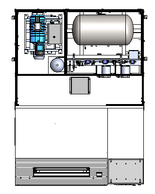 SFZ-344 load break switch helium leak detection system top layout